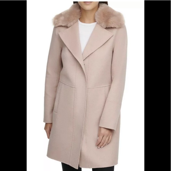 Kenneth Cole wool blend Walker coat oat XS - Picture 10 of 12